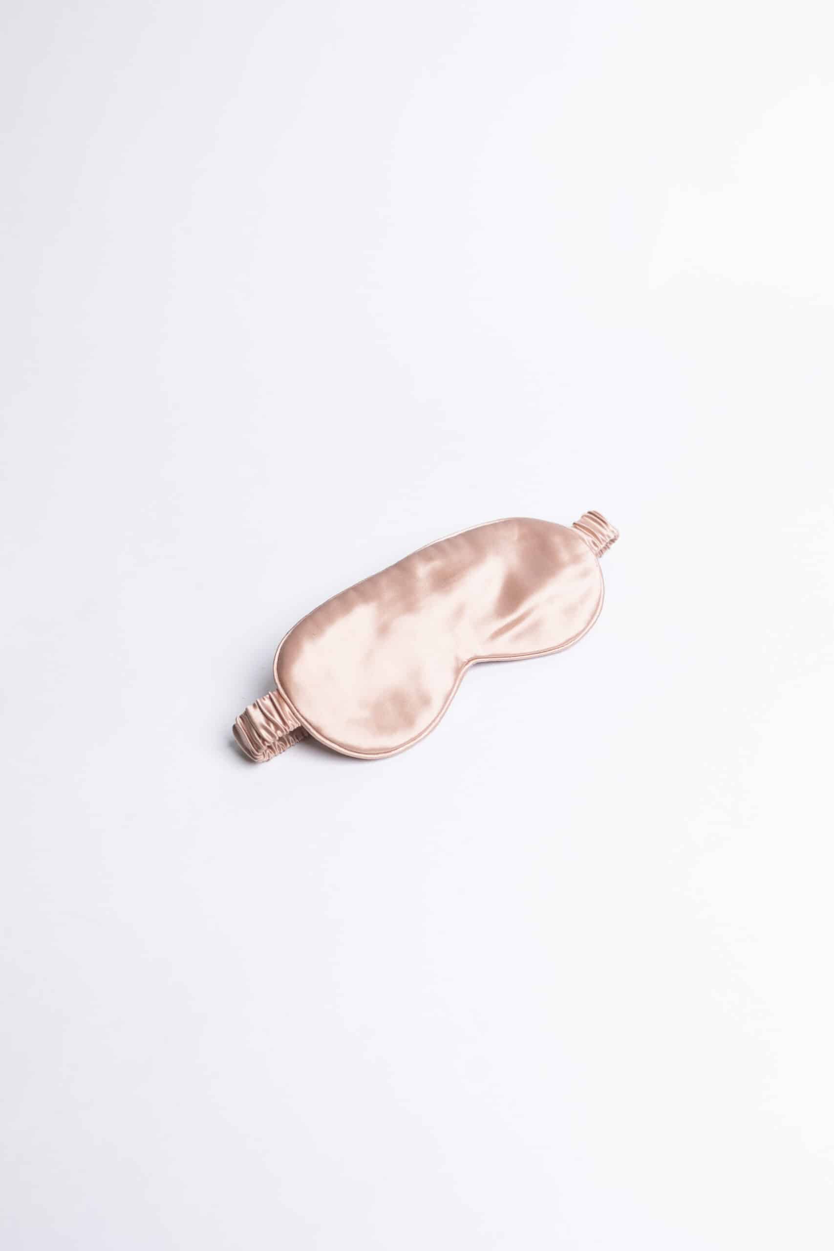Μεταξωτή Μάσκα Ύπνου Dark Pink 22mm Komi