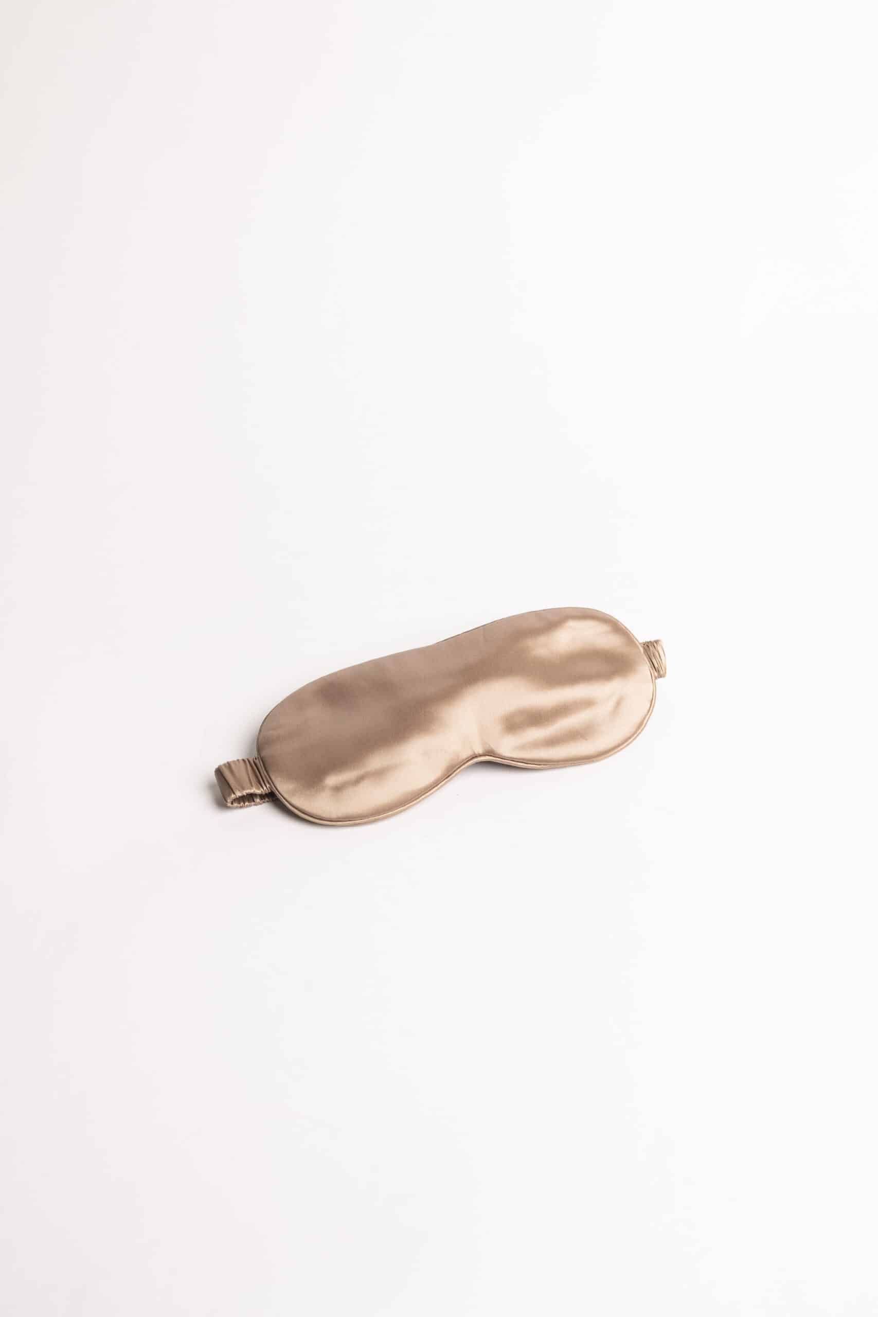 Μεταξωτή Μάσκα Ύπνου Metallic gold 22mm Komi