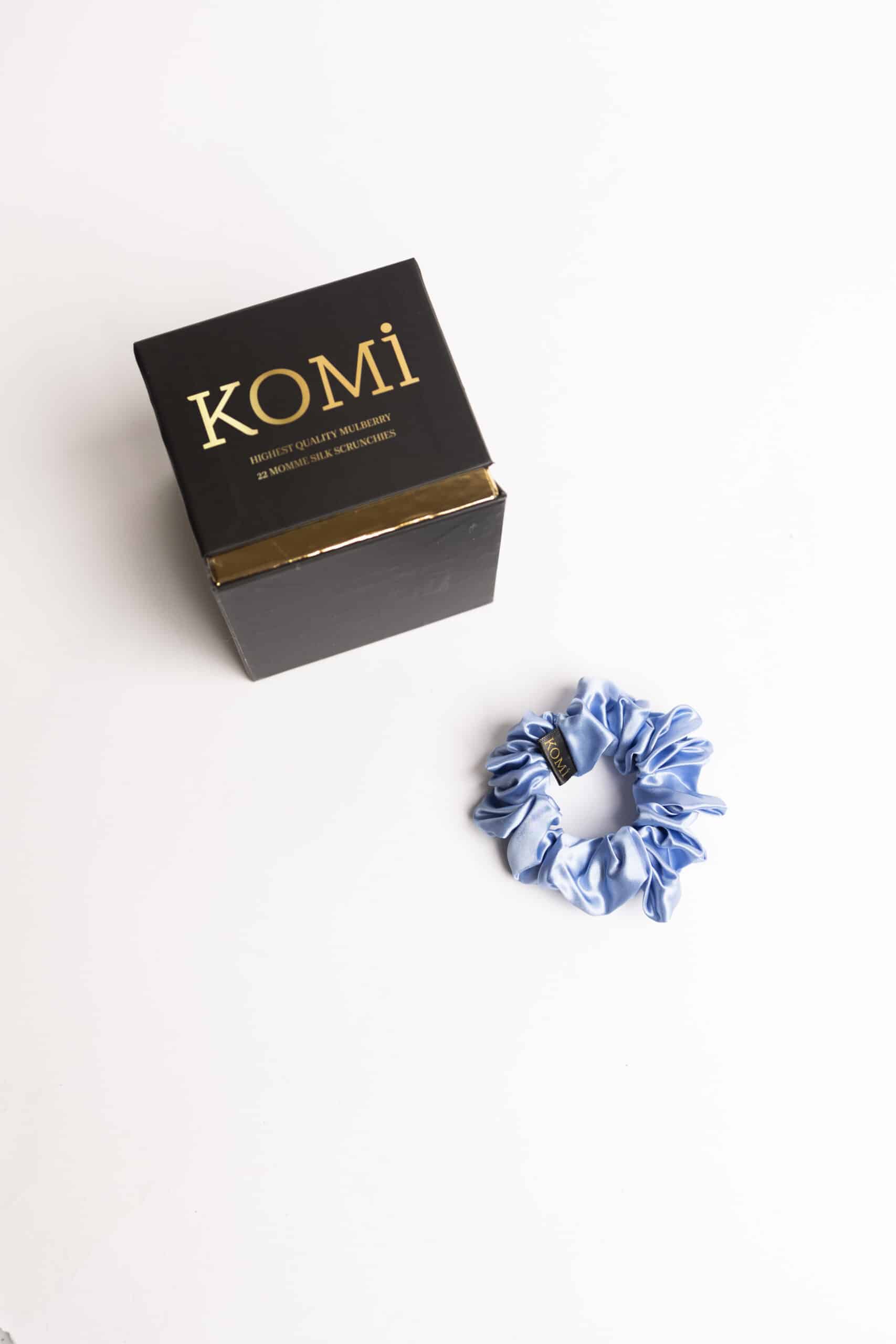 Silk Scrunchies Sky Blue Komi