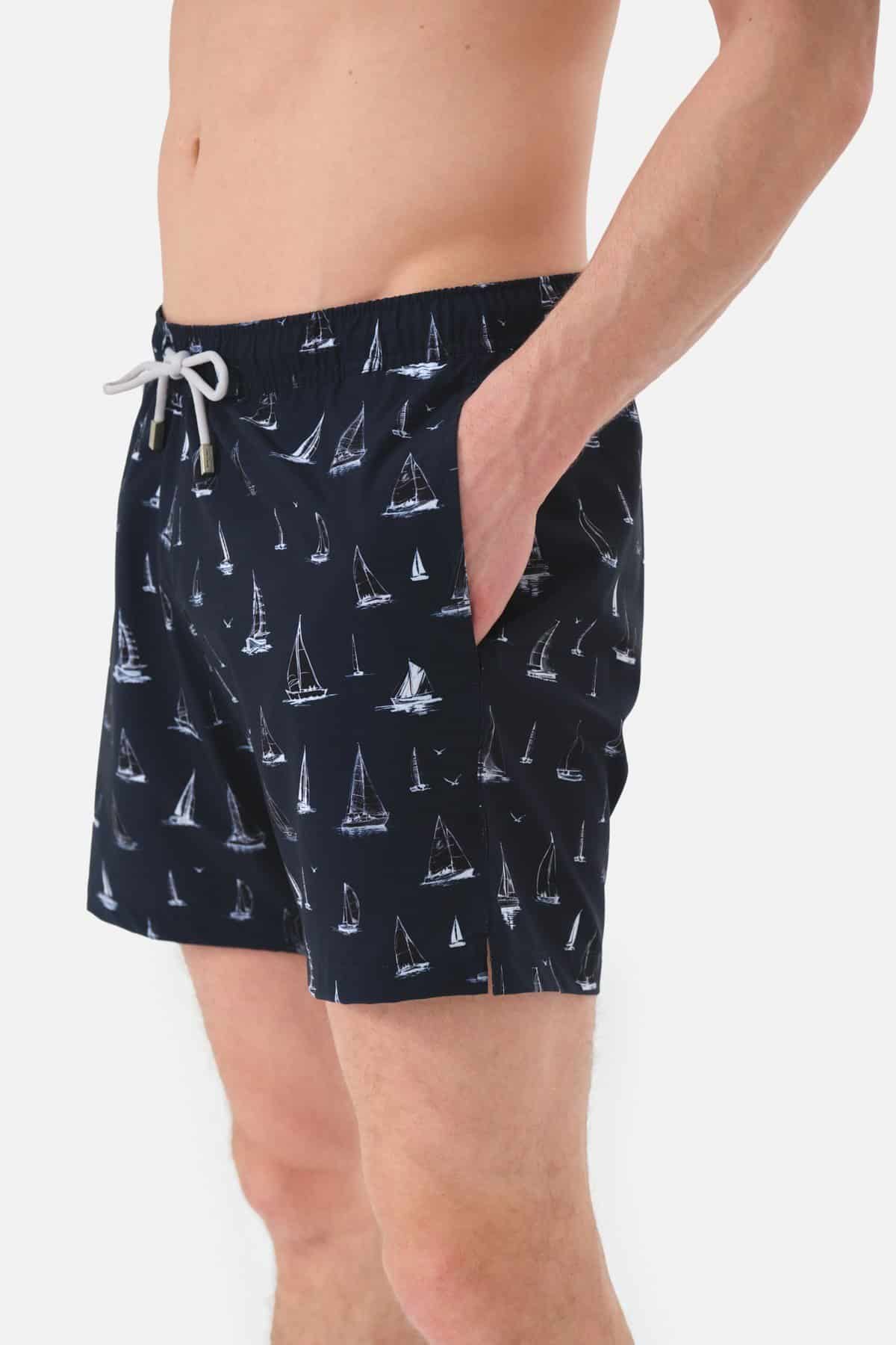 Ανδρικό Μαγιό John Frank Σορτς με Σχέδια - Image 3