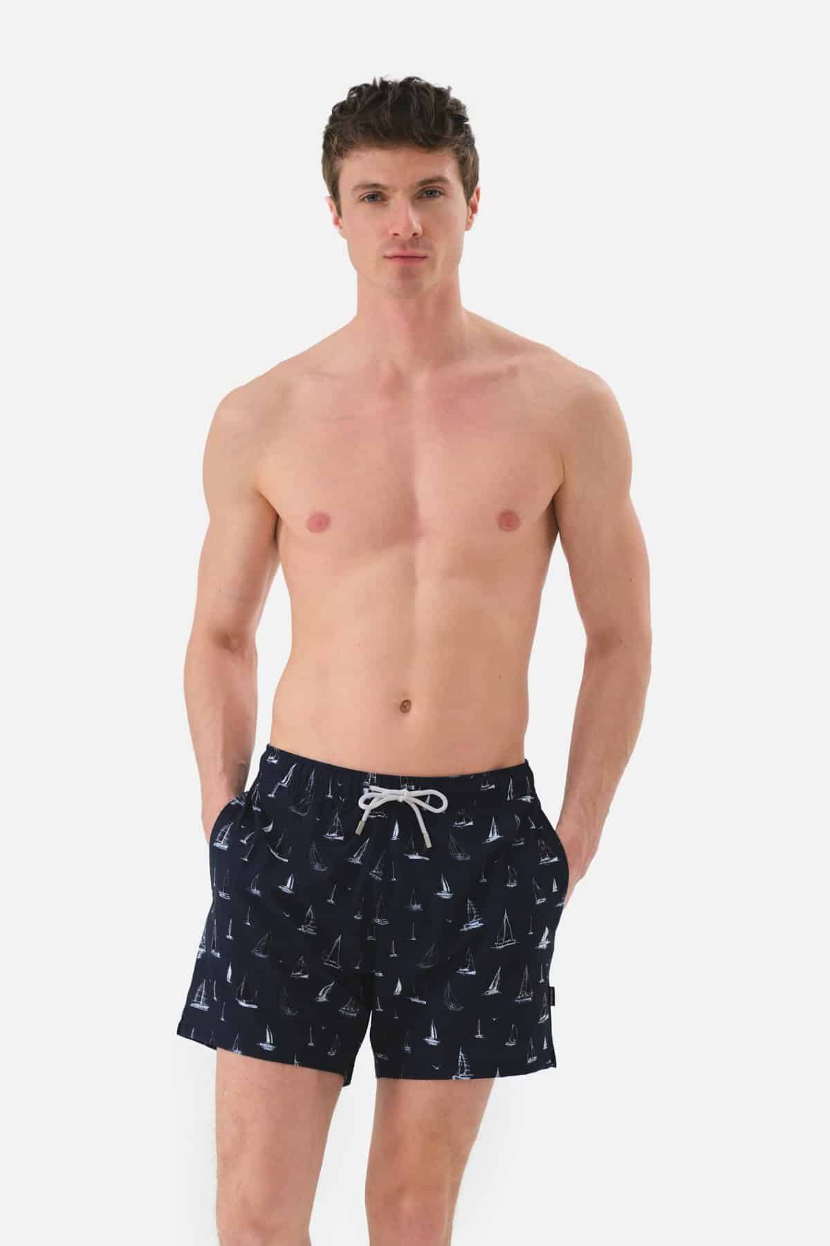 Ανδρικό Μαγιό John Frank Σορτς με Σχέδια - Image 2