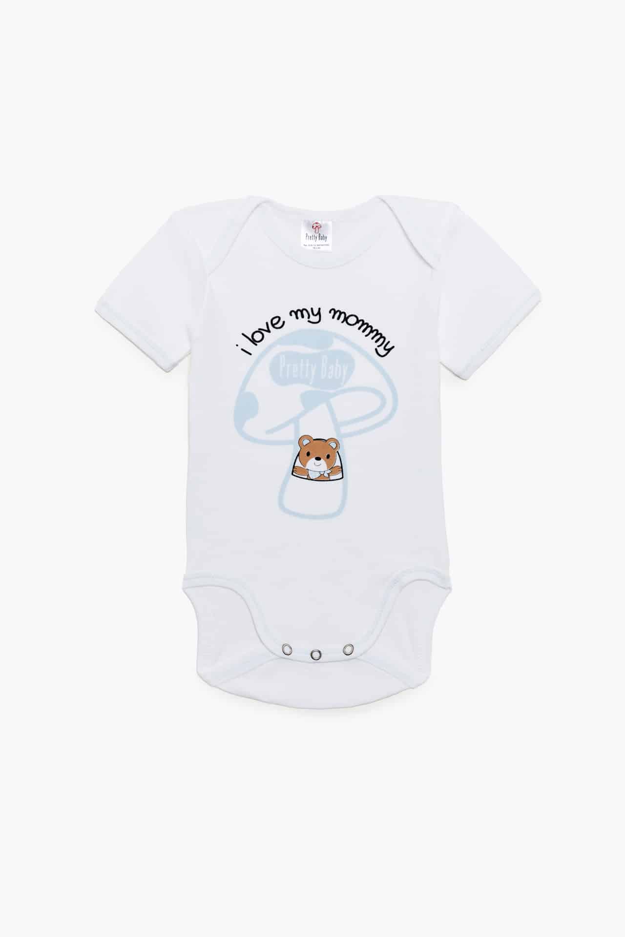 Βρεφικό Κορμάκι Με Κοντό Μανίκι 100% Βαμβακερά 1 Τεμάχιο Pretty Baby - Image 4