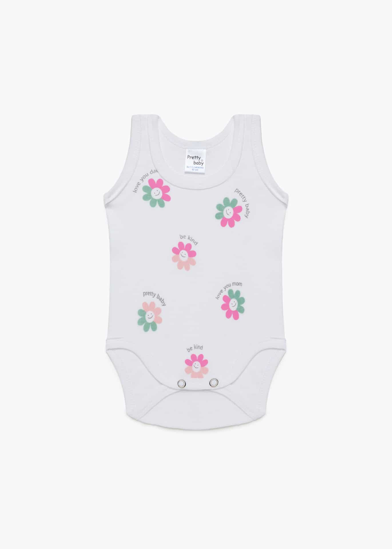 Βρεφικό κορμάκι Τιραντάκι 100% Βαμβακερά 1 Tεμάχιο Pretty Baby - Image 3