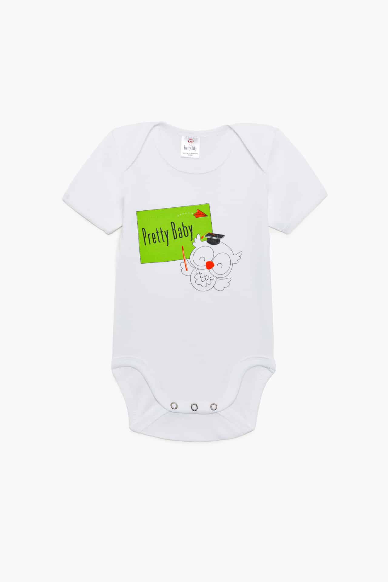 Βρεφικό Κορμάκι Με Κοντό Μανίκι 100% Βαμβακερά 1 Τεμάχιο Pretty Baby - Image 3