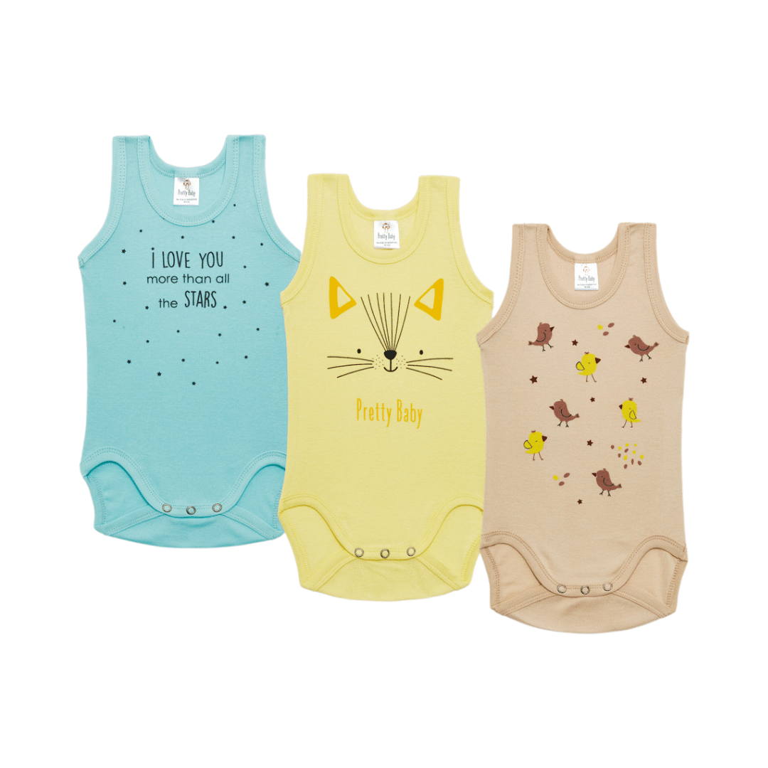 Βρεφικό κορμάκι Unisex Τιραντάκι 100% Βαμβακερά 1 Tεμάχιο Pretty Baby