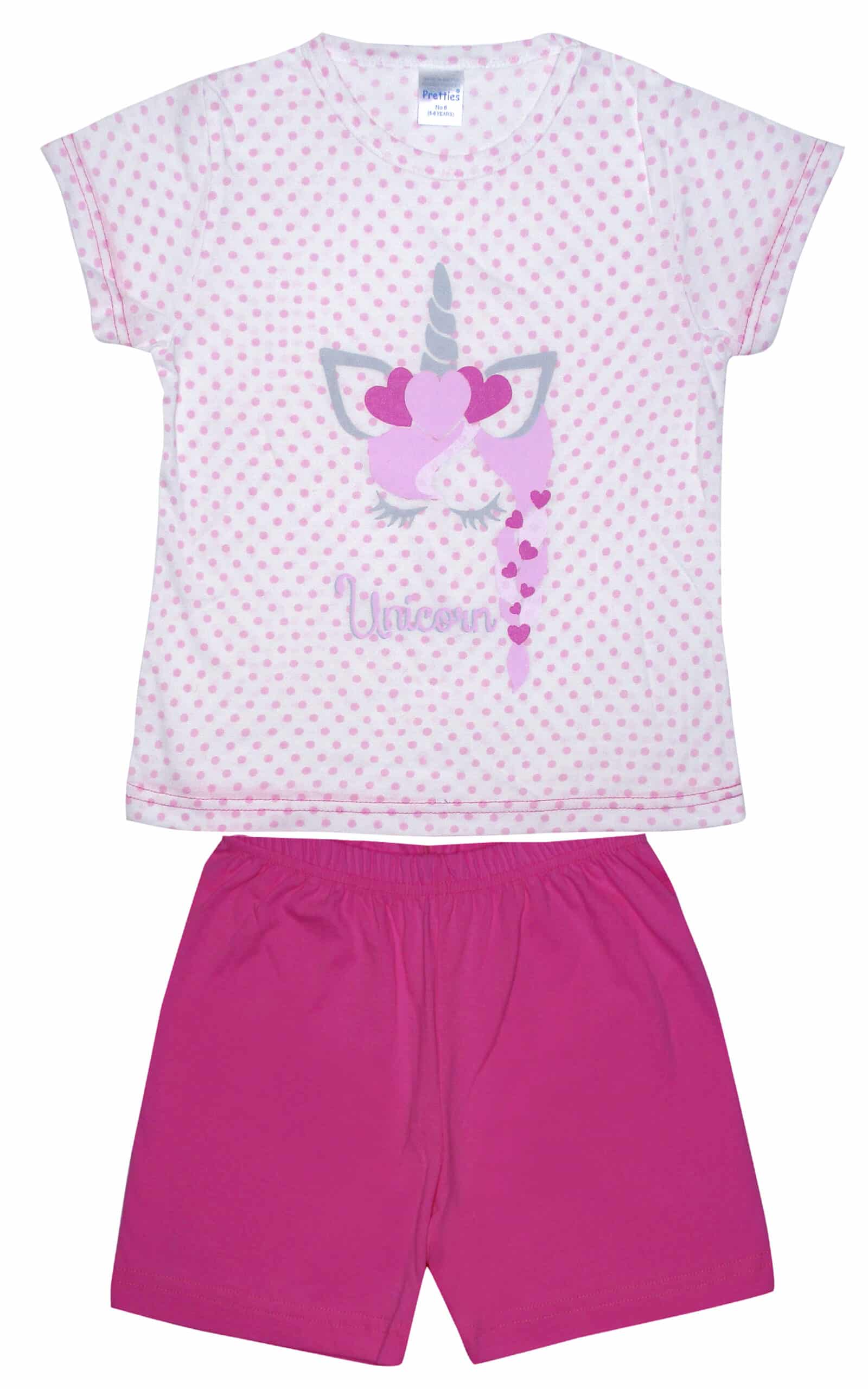 Παιδική Πιτζάμα Καλοκαιρινή ψιλή πλέξη υφάσματος Pretty Baby