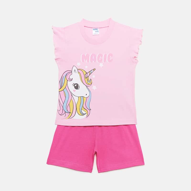 Παιδική Καλοκαιρινή Πιτζάμα – Σετ Παντελόνι & Μπλούζα Pretty Baby