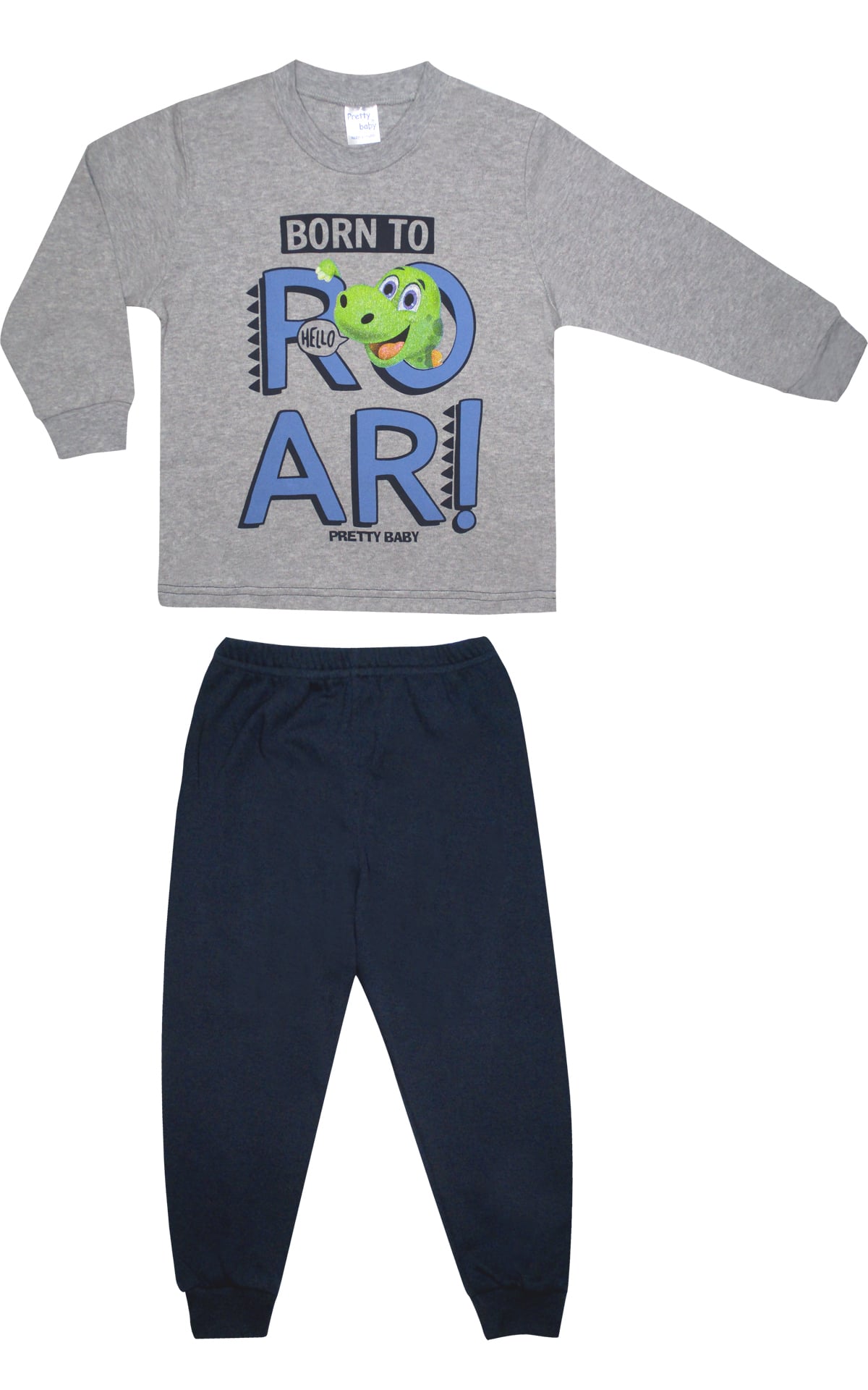 Πιτζάμα Παιδική Χειμερινή Με Τύπωμα Born to Roar Pretty Baby