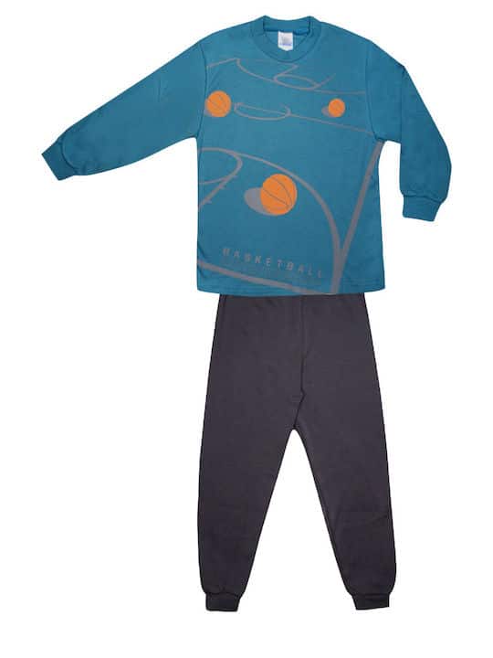 Πιτζάμα Παιδική Χειμερινή Με Τύπωμα Basketball Pretty Baby