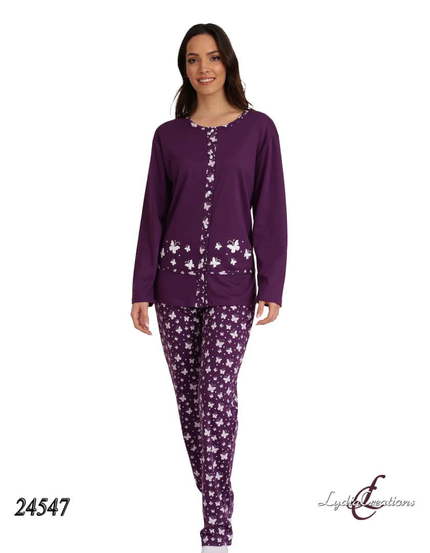 Γυναικεία Πιτζάμα Με Πεταλούδες Lydia Creation