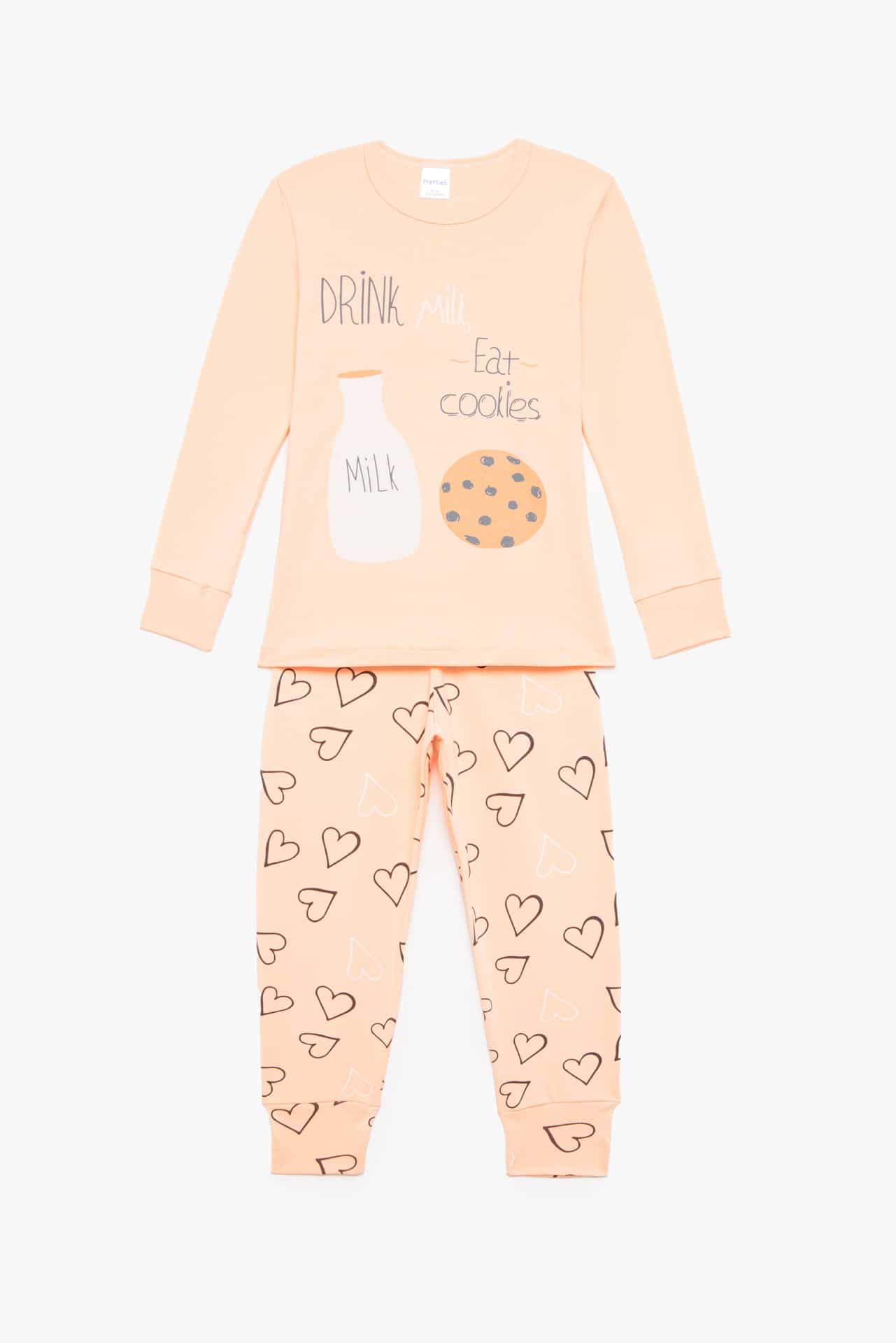 Πιτζάμα Παιδική Χειμερινή Με Τύπωμα Cookies Pretty Baby