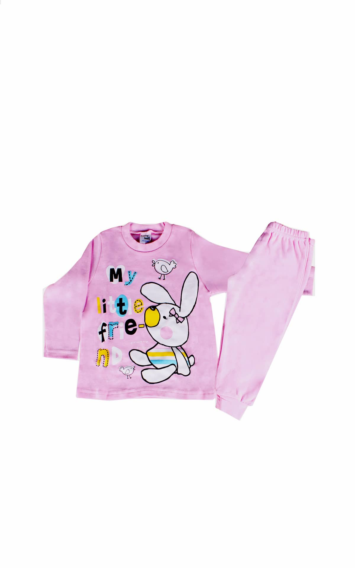Πιτζάμα Παιδική Χειμερινή Με Τύπωμα Little Friend Pretty Baby