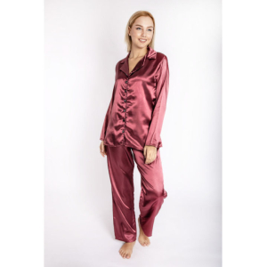 Γυναικεία Χειμερινή Πιτζάμα Σατέν Miorre