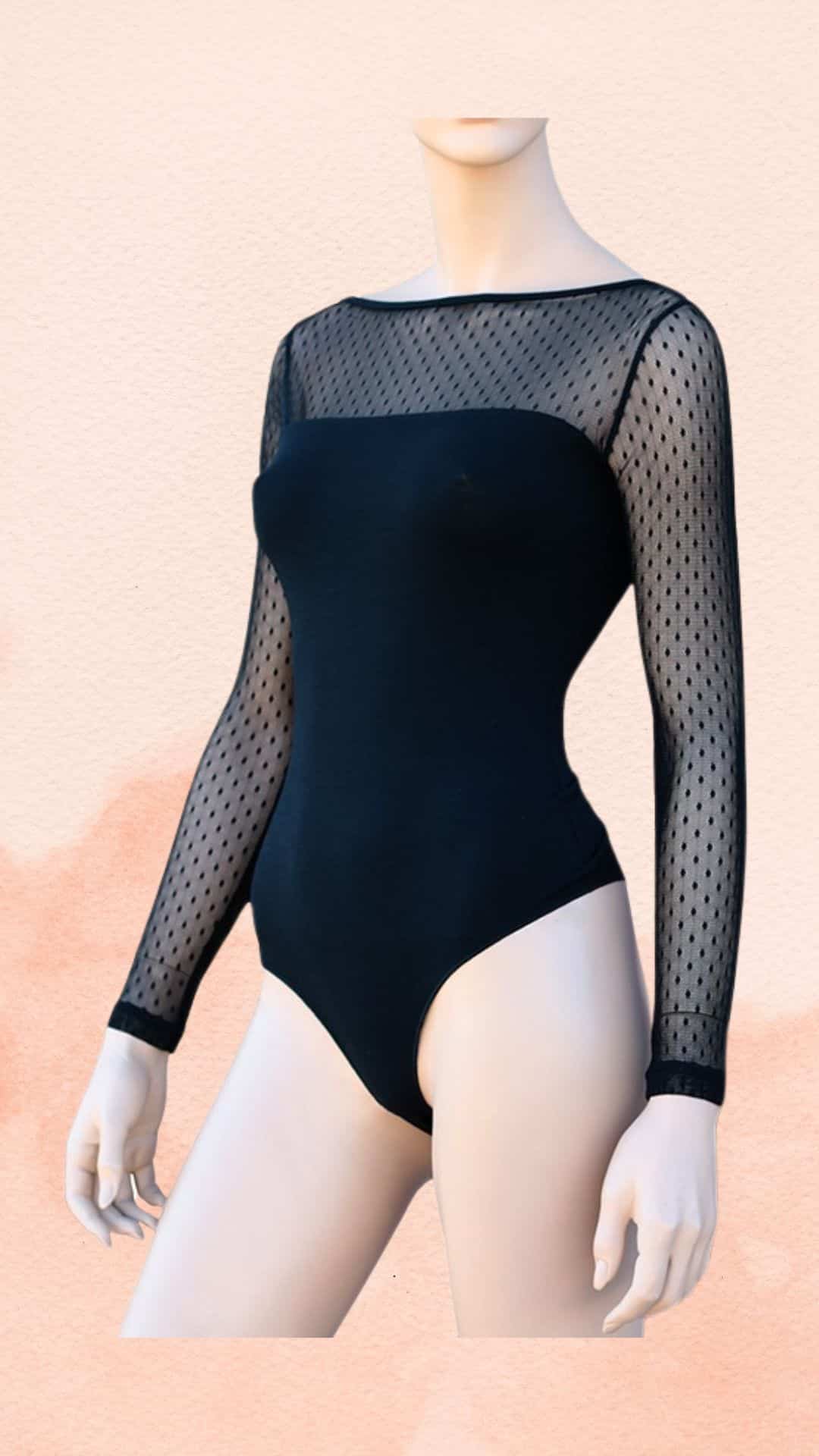 Κορμάκι Vero by Aslanis Με Διαφανή Μανίκια