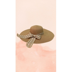 Γυναικείο Ψάθινο Καπέλο Με Φιόγκο