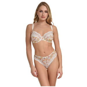 Brazil εσώρουχο Miss Rosy με print λεμόνια και λευκή δαντέλα