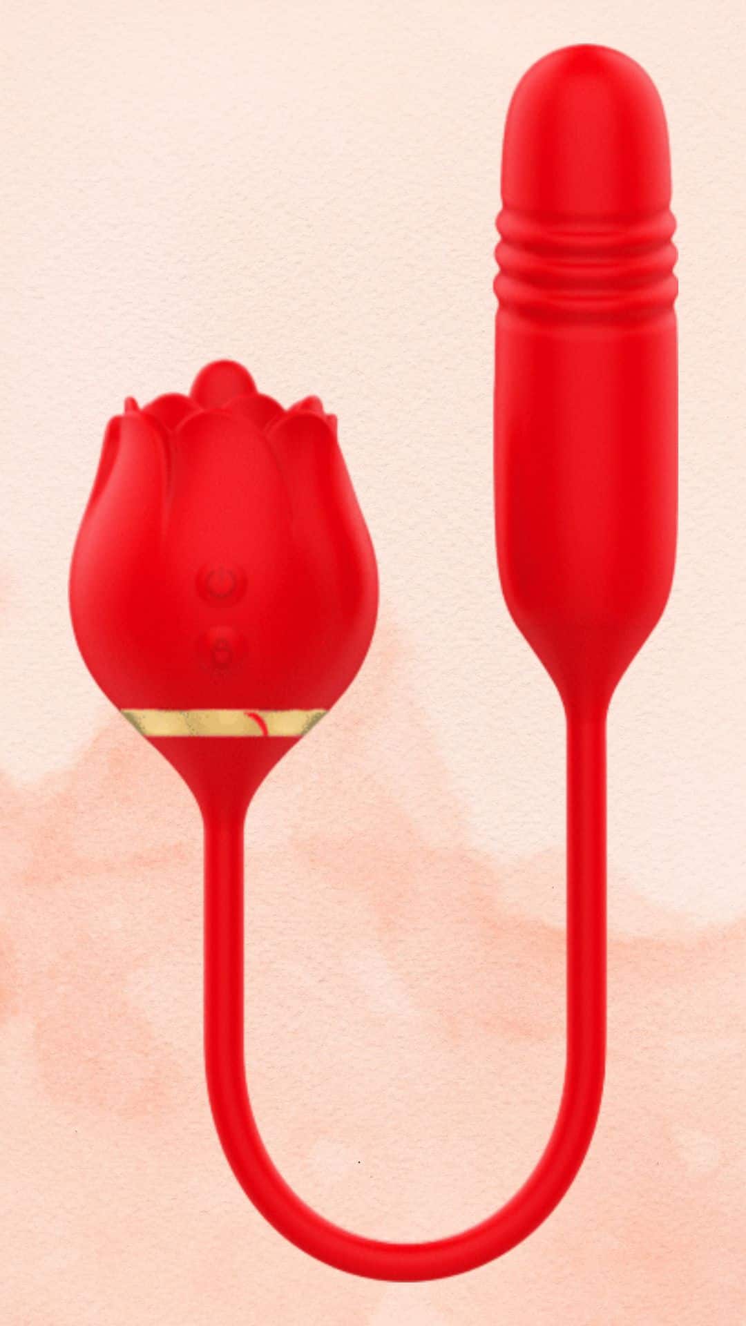 Δονητής Vienna Double Pleasure με licking λειτουργία, up & down κίνηση και πρωκτική διέγερση, από ιατρική σιλικόνη.