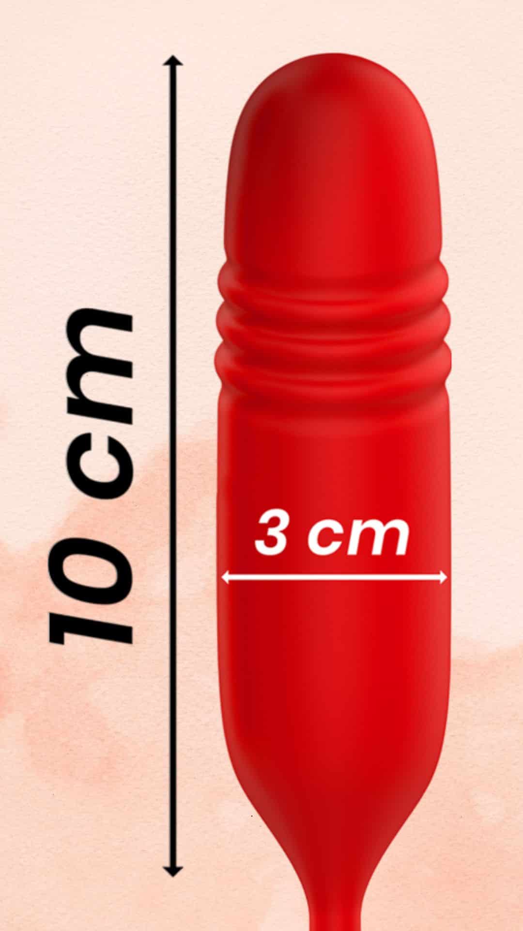 Δονητής Vienna Double Pleasure με licking λειτουργία, up & down κίνηση και πρωκτική διέγερση, από ιατρική σιλικόνη.