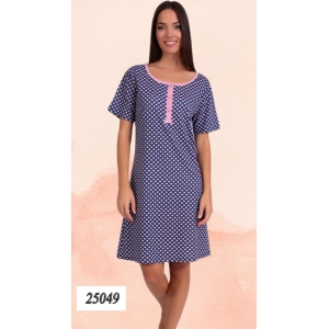 Γυναικείο καλοκαιρινό νυχτικό με καρδούλες, κουμπάκια και φιογκάκι – Lydia Creations