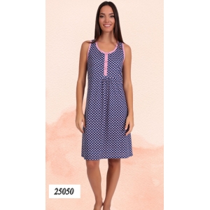 Γυναικείο νυχτικό με φαρδιές τιράντες και μοτίβο καρδούλες – Lydia Creations