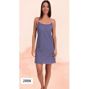 Γυναικείο νυχτικό με λεπτές τιράντες και μοτίβο καρδούλες – Lydia Creations