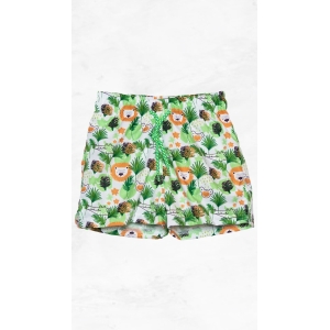 Παιδικό μαγιό βερμούδα Tortue με λιονταράκια, μπλε, UV προστασία και εσωτερικό δίχτυ