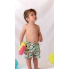 Παιδικό μαγιό βερμούδα Tortue με λιονταράκια, μπλε, UV προστασία και εσωτερικό δίχτυ