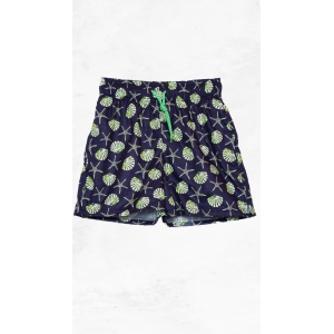 Παιδική βερμούδα μπλε με σχέδια κοχύλια και αστερίες – Tortue