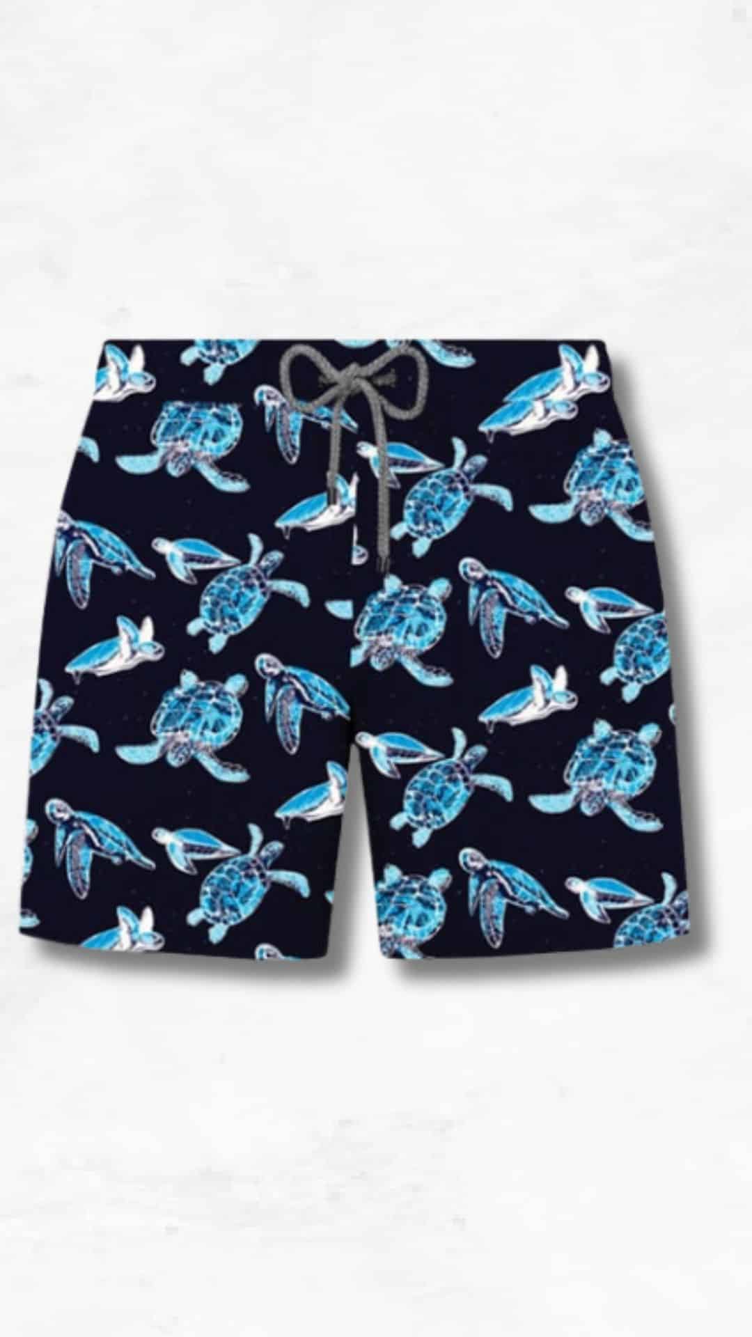 Ανδρικό μαγιό Johno Frank με μπλε χελώνες