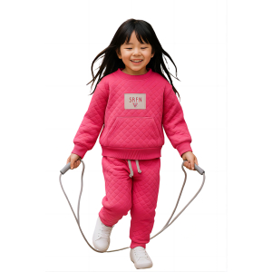 Παιδικό Σετ με Εφέ Καπιτονέ και Ιριδίζουσα Ασημένια Στάμπα