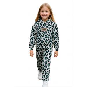 Παιδικό Σετ με Κουκούλα και Λεοπάρ Σχέδιο