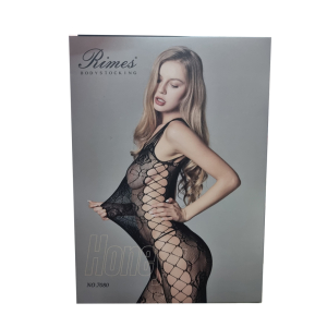 Alternative view of Sexy Ολόσωμο Διχτυωτό Κορμάκι με Ανοίγματα – One Size