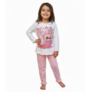 Παιδικό Σετ Labubu – Βαμβακερό με Φρου Φρου Τελείωμα