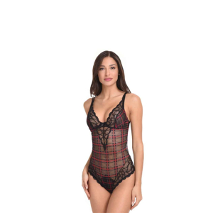 Μαύρο κορμάκι διάτρητο Miss Rosy