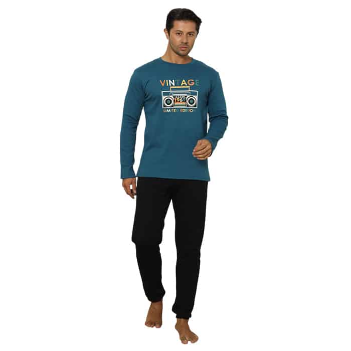 Ανδρική Πυτζάμα με σχέδιο κασετόφωνο