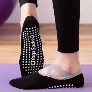 Alternative view of Κάλτσα Yoga & Pilates Αντιολισθητική Βαμβακερή