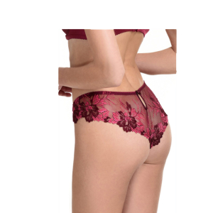 Alternative view of Brazilian Εσώρουχο Miss Rósy Μπορντό με Δαντέλα & Σατέν Λεπτομέρειες