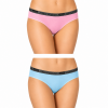 Junior Bikini Naiara 2PACK βαμβακερά γυναικεία εσώρουχα σε δύο διαφορετικά χρώματα