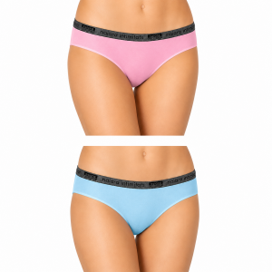 Junior Bikini Naiara 2PACK βαμβακερά γυναικεία εσώρουχα σε δύο διαφορετικά χρώματα
