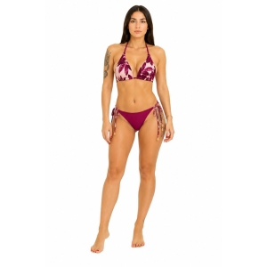 Γυναικείο τριγωνικό μπικίνι Bilitis Swimwear με floral print και δεσίματα