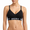 Γυναικείο μαύρο μπουστάκι Push-Up DKNY Cozy Boyfriend με ενίσχυση και χιαστί τιράντες