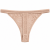 Γυναικείο String Miss Rosy μπορντό με διάτρητο σχέδιο και μικρές τρυπούλες