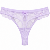 Γυναικείο String Miss Rosy λιλά με δαντέλα και διακοσμητικό λουλούδι