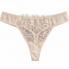 Γυναικείο String Miss Rosy σε απαλό μπεζ χρώμα με floral δαντέλα στο μπροστινό μέρος