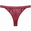 Γυναικείο String Miss Rosy μπορντό με διάτρητο σχέδιο και μικρές τρυπούλες
