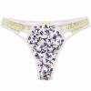 Γυναικείο String Miss Rosy ελληνικής ραφής με παστέλ δαντέλα και floral print